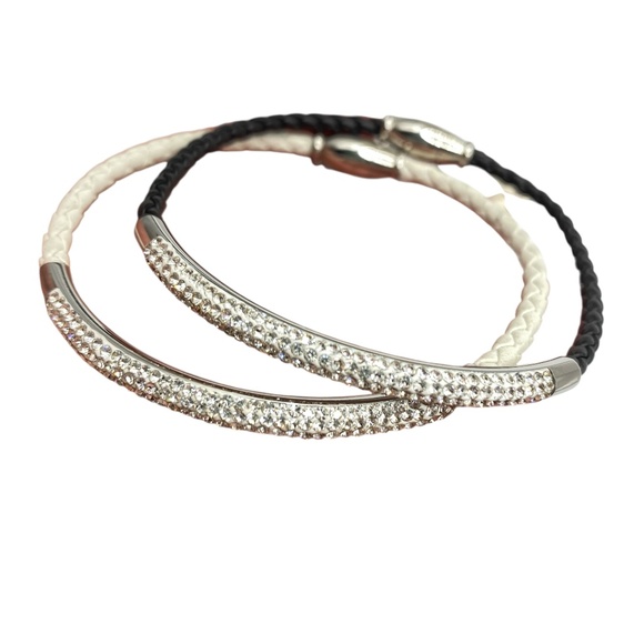 Bracelet Bundle Lot Of 4 Alex & Ani Claddagh Rhinestones Magnet Clasps - Picture 5 of 8